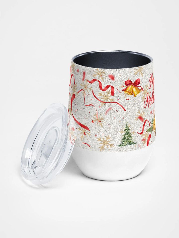 Festive Cheers Wine Tumbler gift for moms dads friends colleagues product image (2)