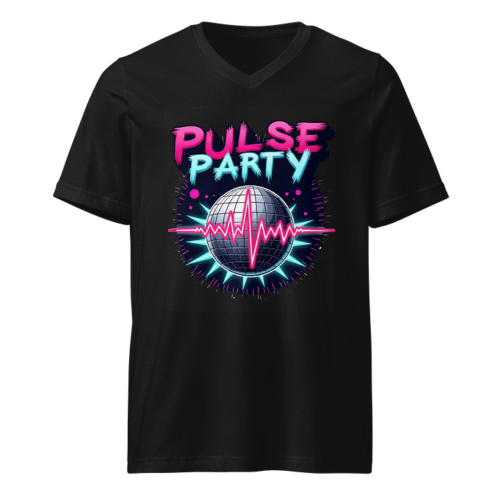 Neon Pulse Party V-Neck Tee product image (1)