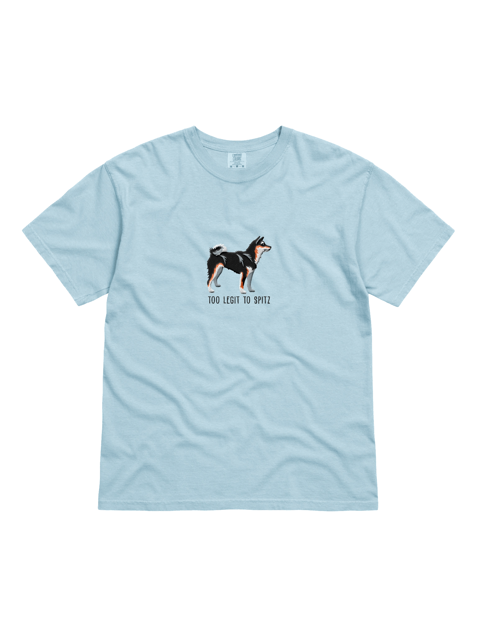 Too Legit to Spitz T-Shirt(Embroidered) of a Shiba Inu(Tricolor) product image (51)