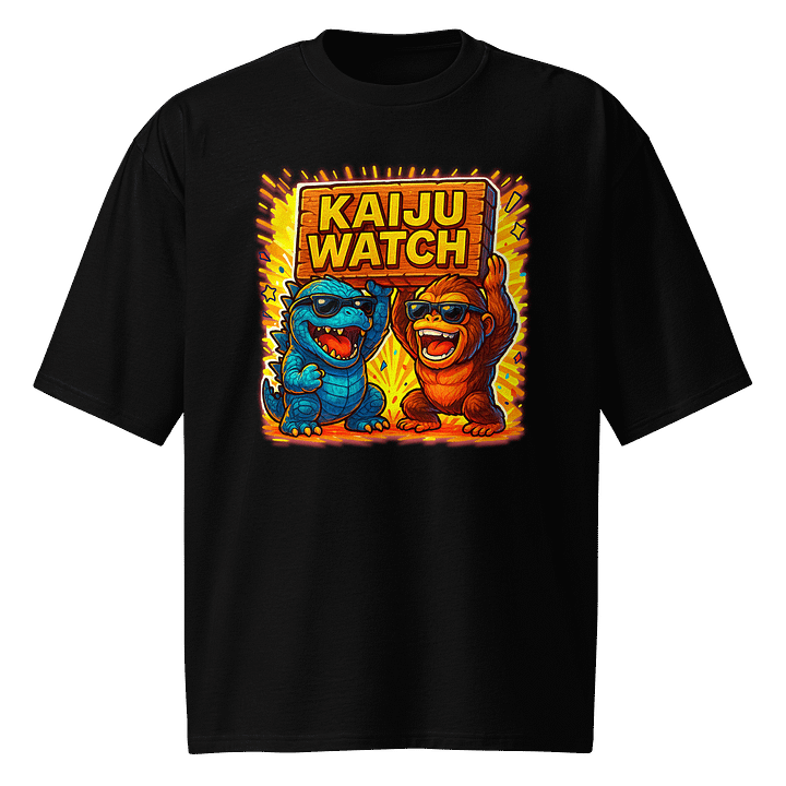 Kaiju Watch Party Time Oversized Tee product image (1)