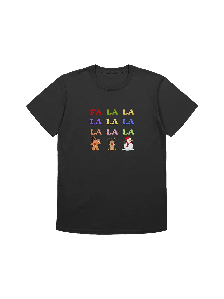 Cute Rudolph, Gingerbread Man, and Snowman Christmas Unisex T-Shirt product image (1)