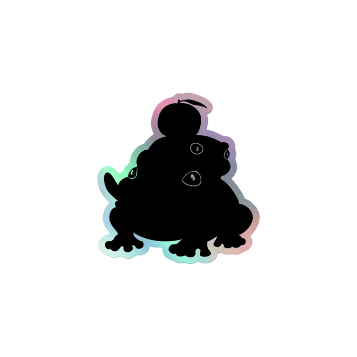 Black Drama Frog Sticker product image (1)