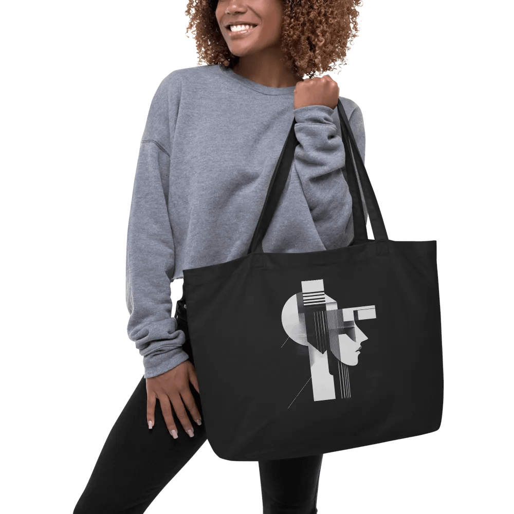 Abstract Persona 004 (Black) (Organic Cotton Tote) product image (5)