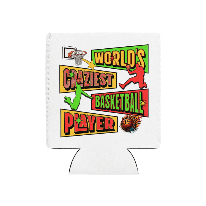 Wrolds Craziest Basketball Player Flaming Can Cooler product image (2)