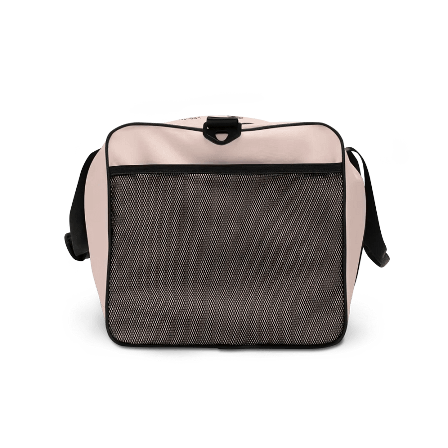 Large Dance Bag | Pale Peachy Pink with Black Logo and Quote product image (8)