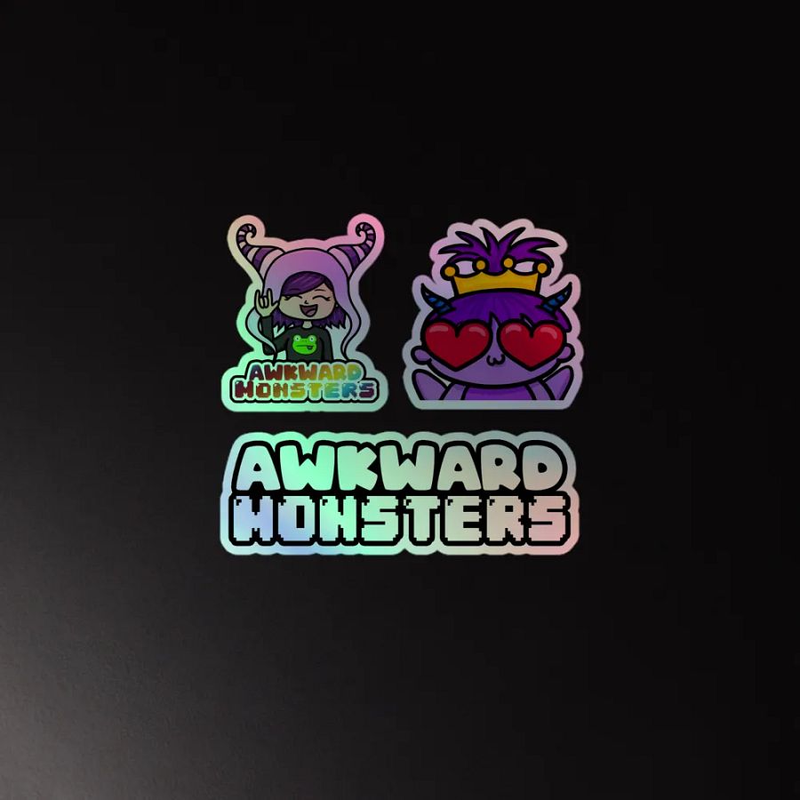 AwkwardMonsters Holo Stickers product image (3)