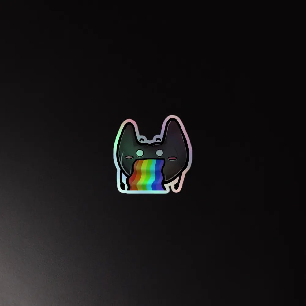 Beardie Pride Holographic Sticker product image (2)