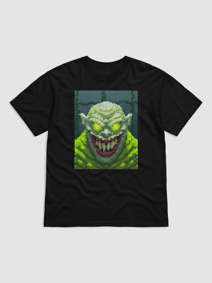 90s Demonic Gamer Glitch – Retro Pixel Horror T-Shirt: Variant #1 product image (1)