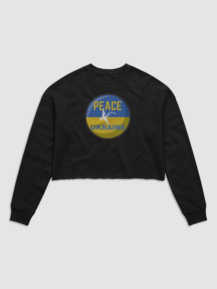 Dove of Peace in Ukraine Crop Sweatshirt product image (1)