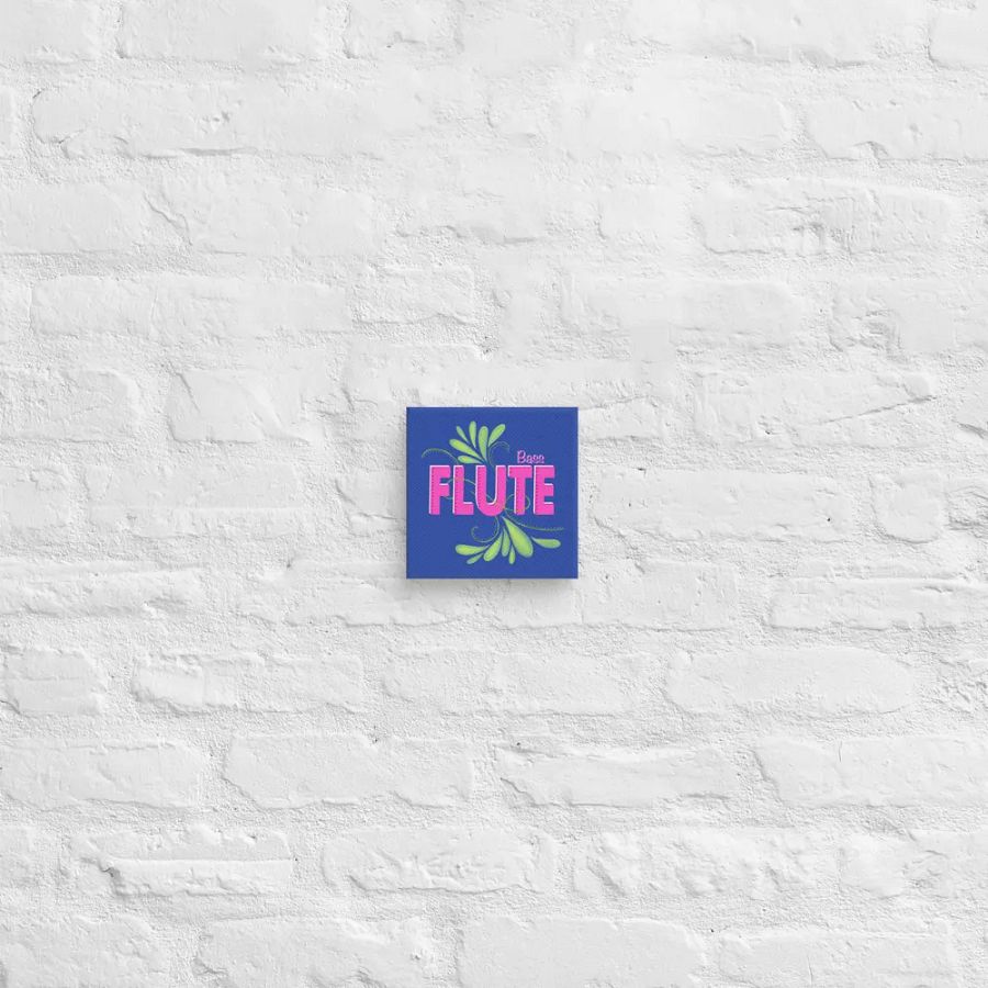 Flute Flourish Wall Canvas- Bass (Royal Blue) product image (2)