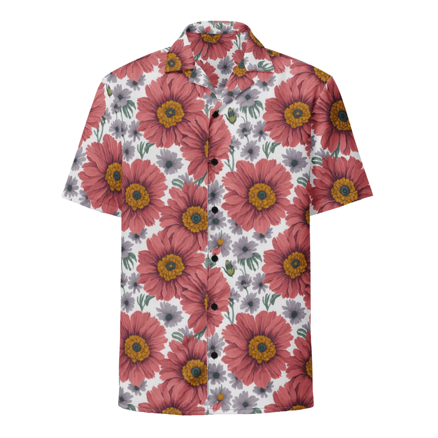 Floral Pattern Gerbera Flowers Hawaiian Shirt product image (1)