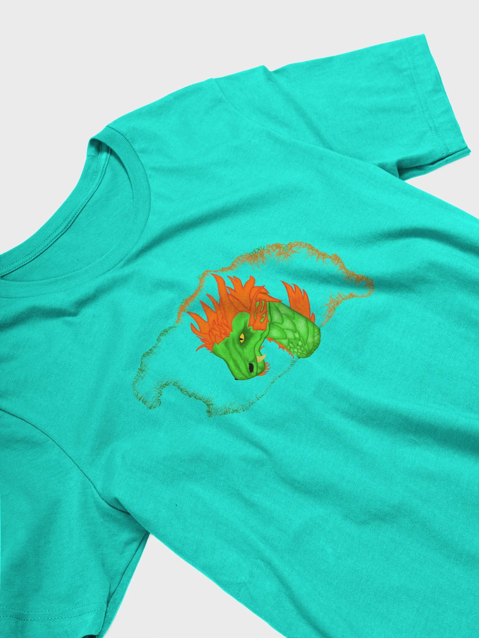 Fiery Dragon Head Unisex T-Shirt product image (3)