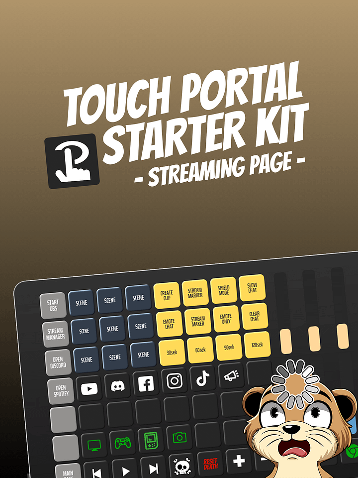 Touch Portal Starter Kit - Streamer Page product image (1)