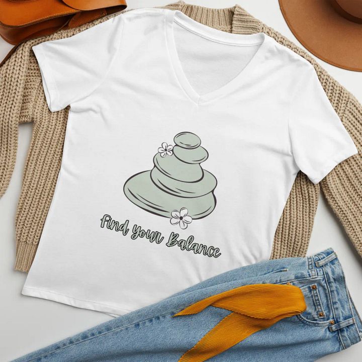 Zen Balance V-Neck Tee Tranquility product image (2)