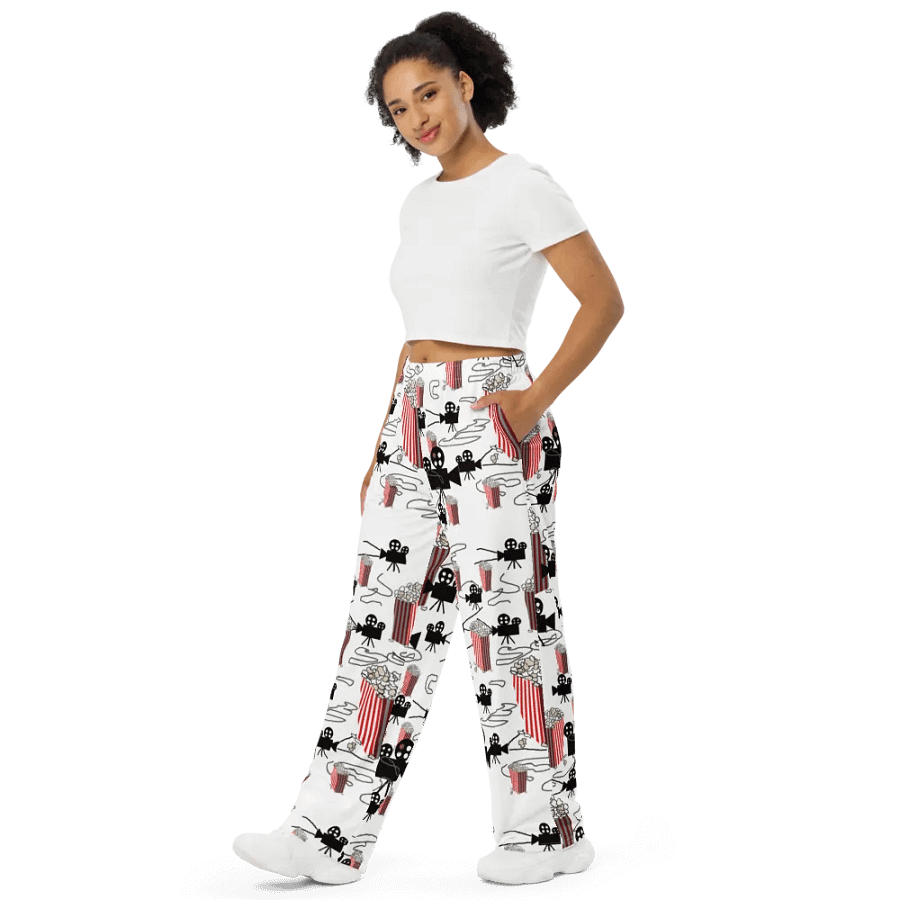 Movie Reels and Popcorn Wideleg Pants product image (7)