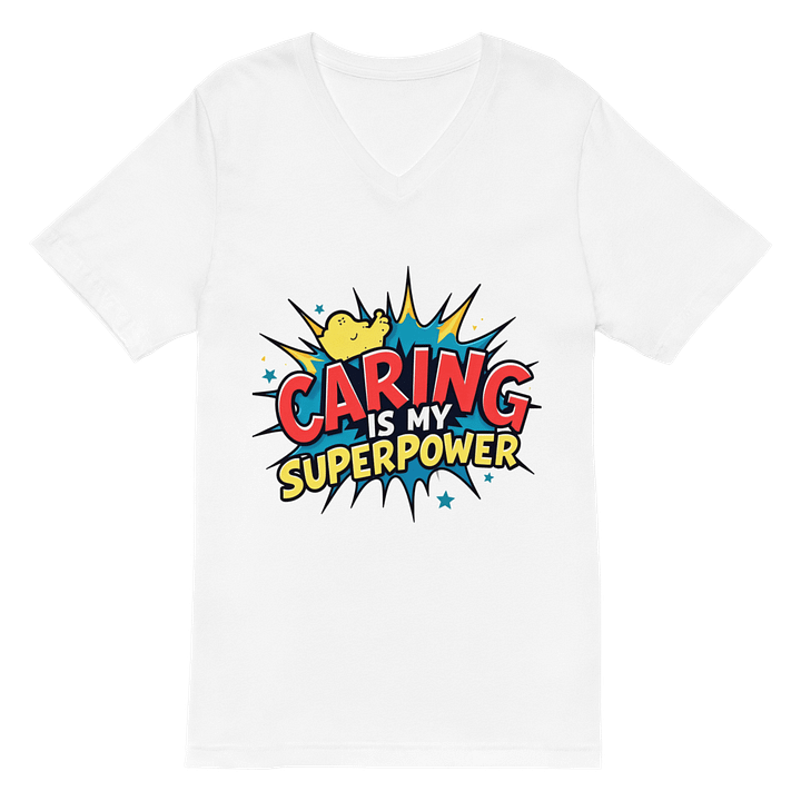Superpower Caring V-Neck Tee product image (2)