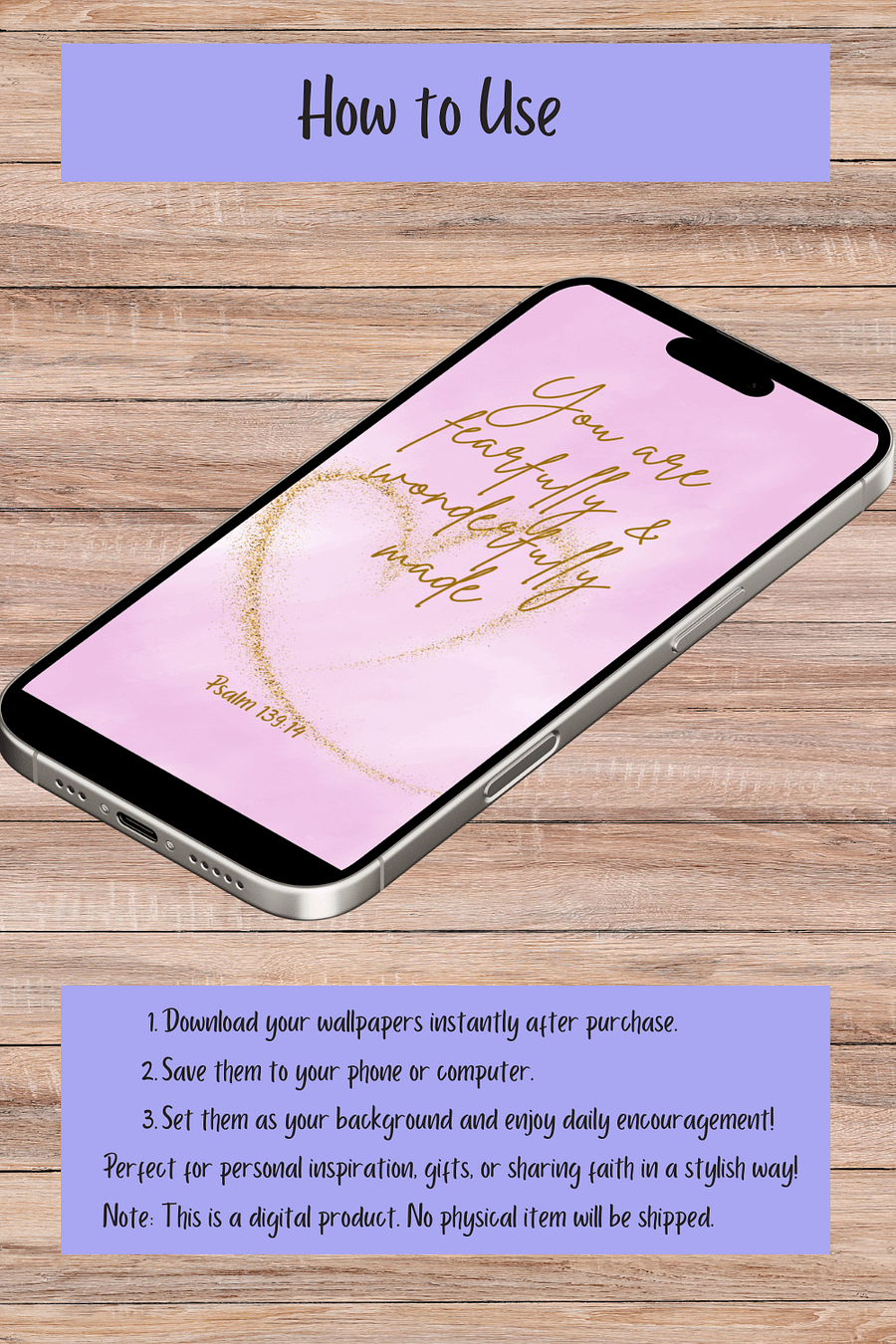 Aesthetic Scripture Wallpapers – Phone & Desktop Bundle product image (4)