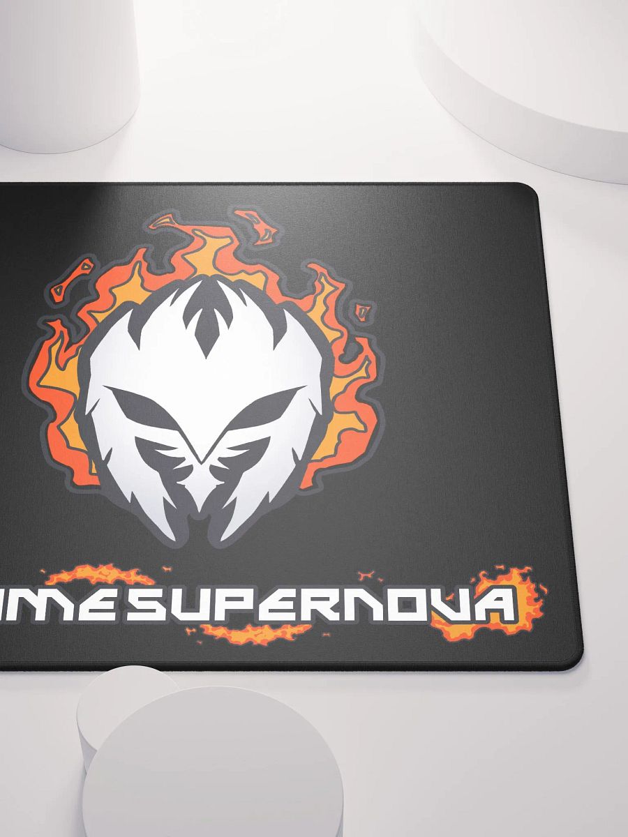 Mask Icon v2 (White) Gaming Mousepad (Black) product image (5)
