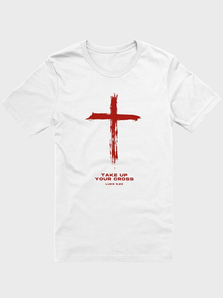 Take up Your Cross (Luke 9:23) - Red T-shirt product image (2)