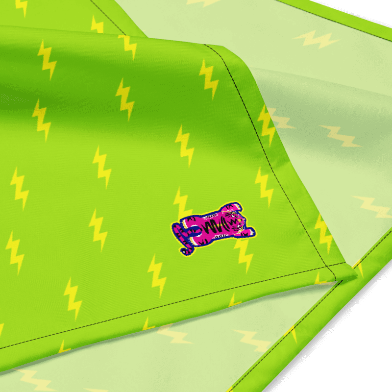 Lightning Bolt Bandana in Lime product image (9)