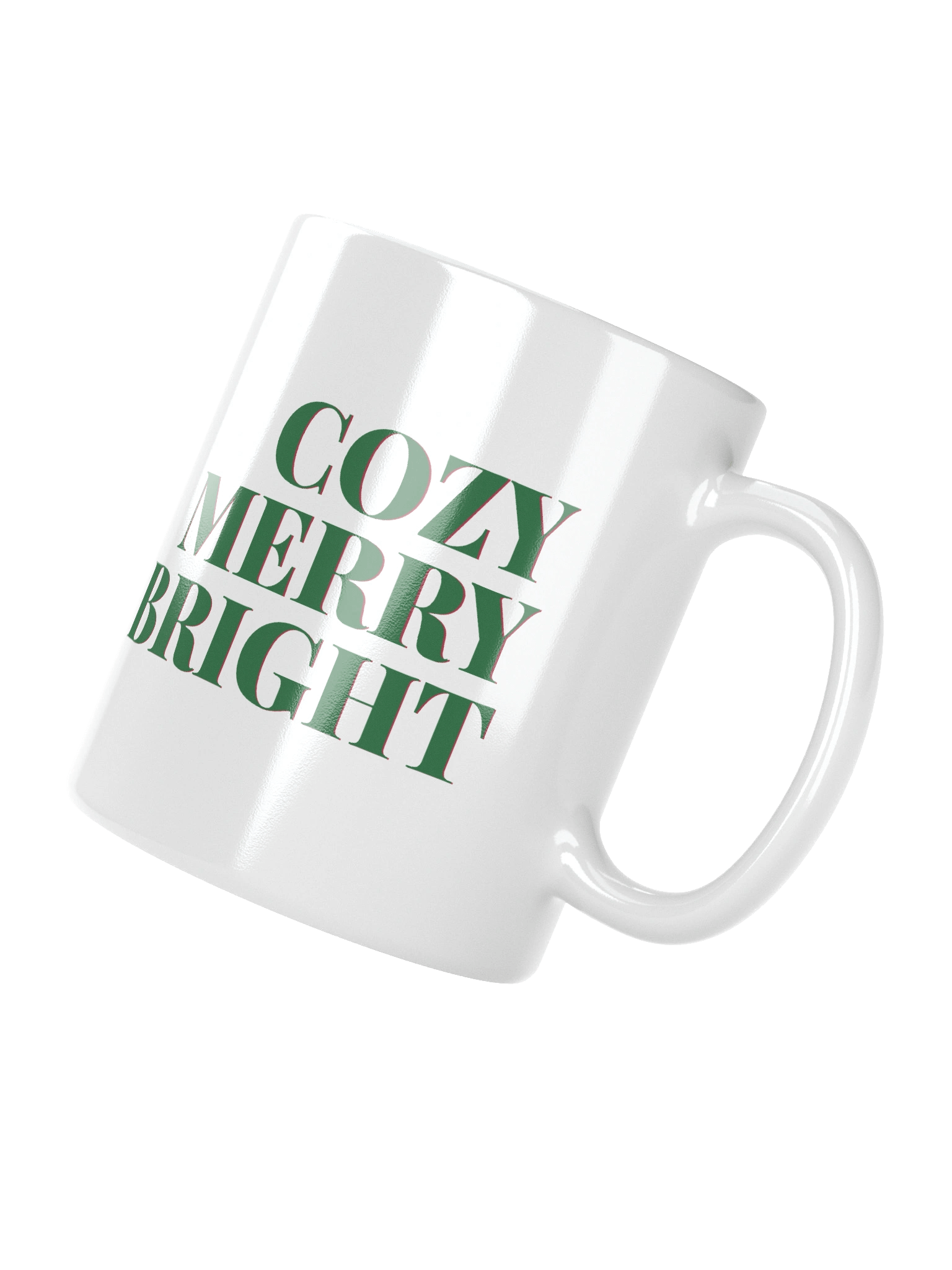 Cozy Merry Bright Christmas Typography Mug product image (5)