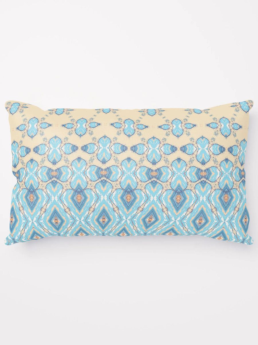 Blue & Cream Diamond Metamorphosis Pillow product image (5)
