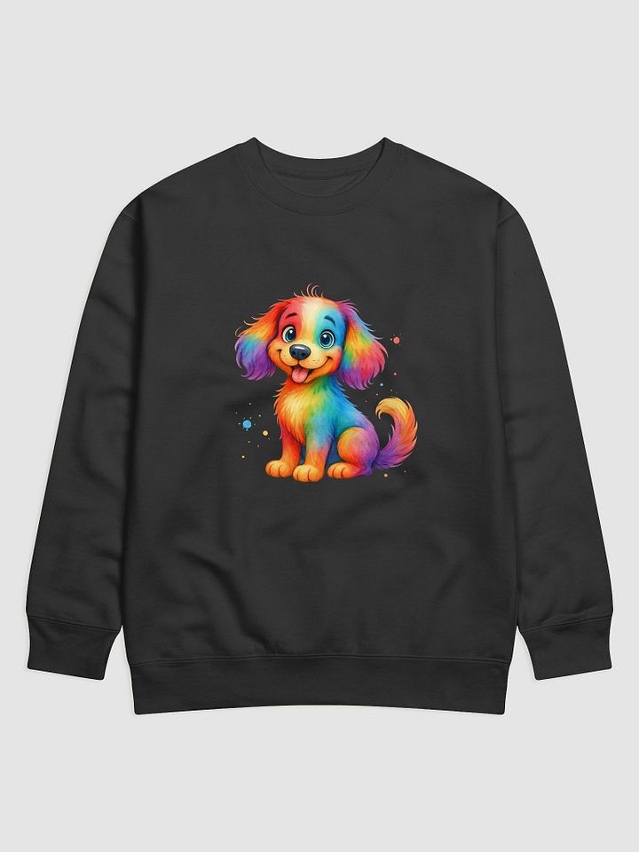 Rainbow Fur Cartoon Dog Sweatshirt product image (1)