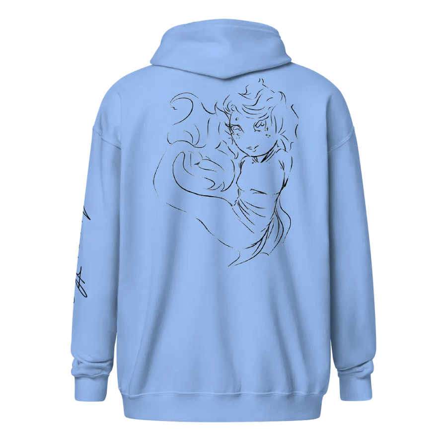 Mermaid, Black Outline, Zip product image (1)