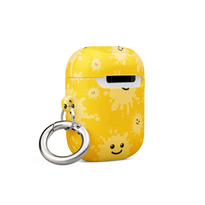 All-over printed yellow smileys case for Airpods product image (2)