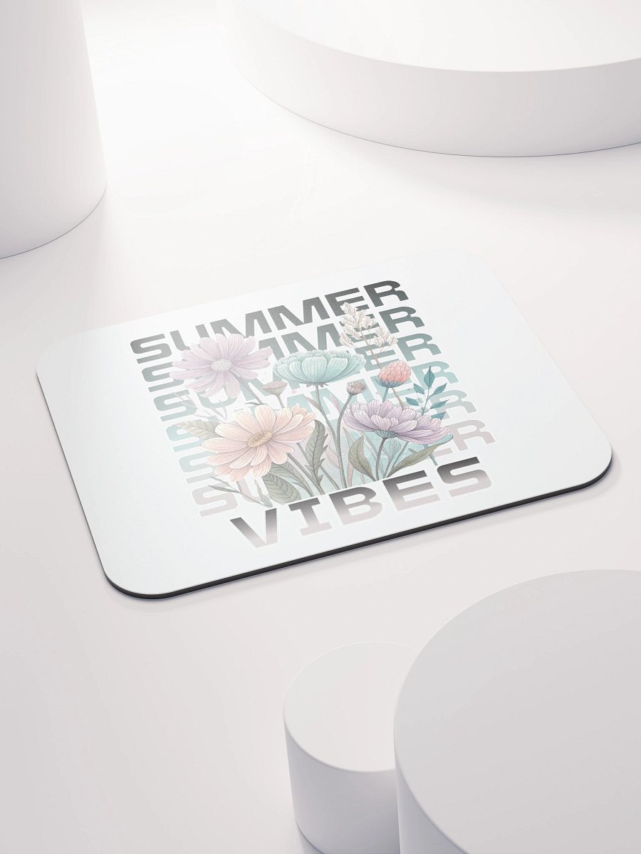 Summer Vibes Boho Flowers Floral Mouse Pad product image (4)