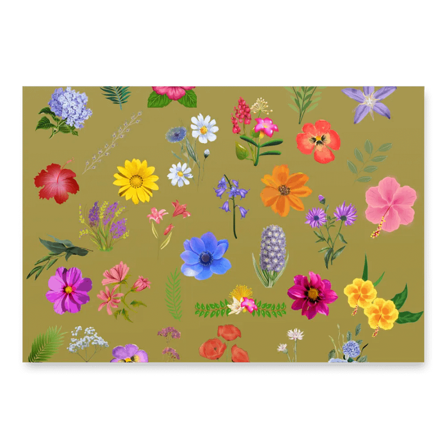 English Botanicals Wrapping Paper product image (1)