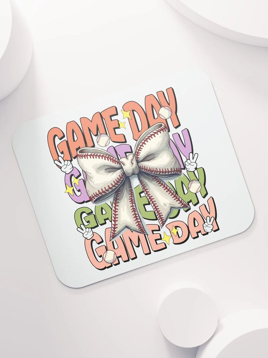 Game Day Bow Baseball Mouse Pad product image (5)