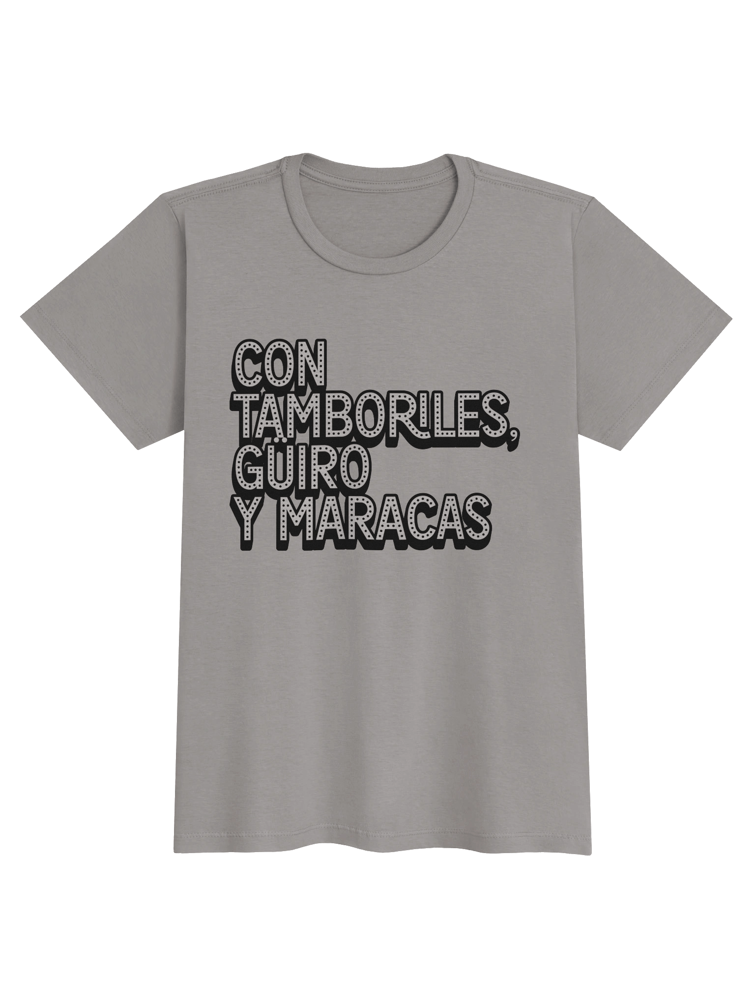 Con Tamboriles, Güiro y Maracas T-Shirt Mujer product image (7)