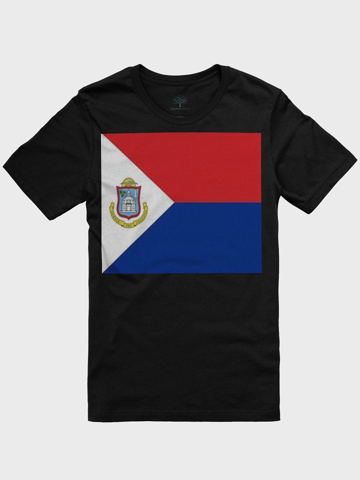 Exclusive Sint Maarten Flag T-Shirt – Unisex Supersoft Comfort | TDS Music product image (3)