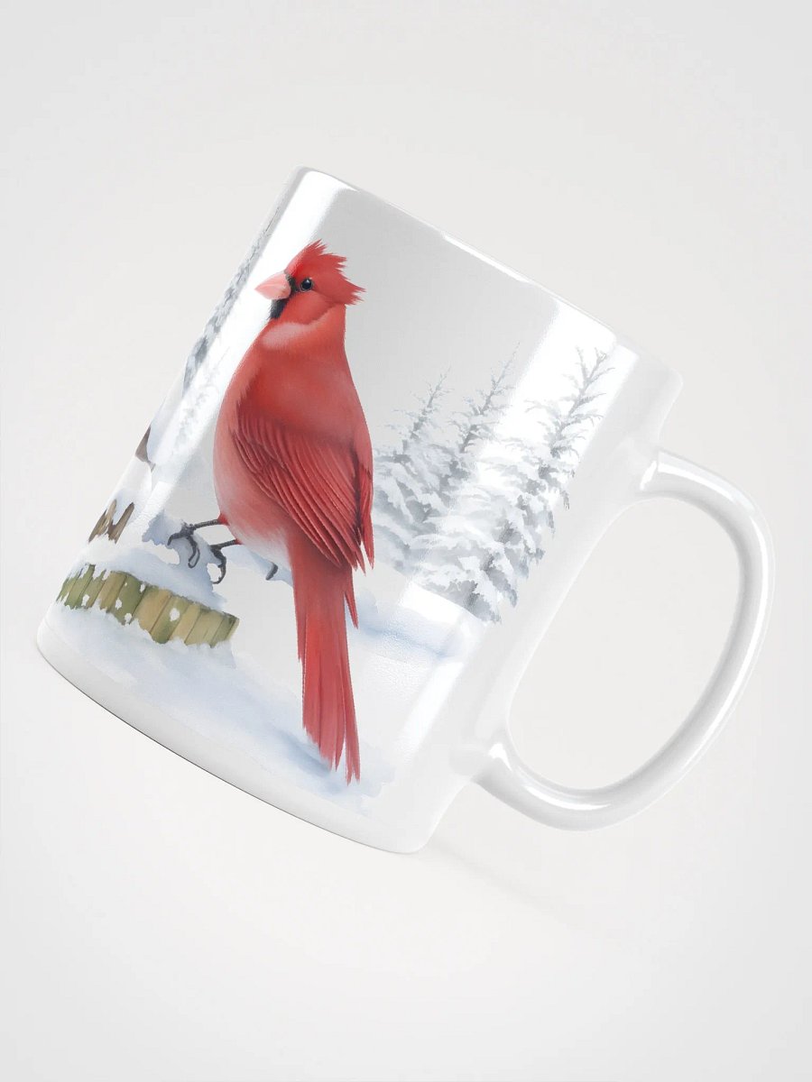 Winter Cardinals White Glossy Mug product image (8)