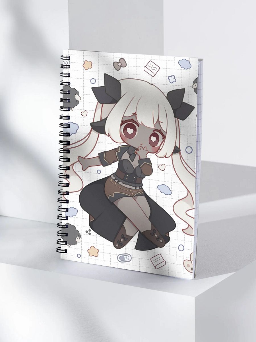 Chibi Lila Doodle Spiral NoteBook product image (1)
