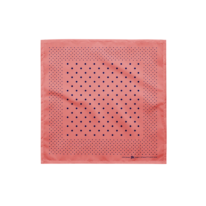 Brick Red & Navy Polka Dot Bandana product image (1)