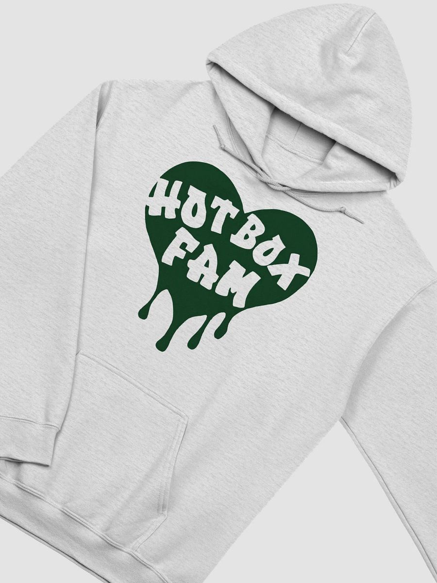 UNISEX HOT BOX FAM TRANSPARENT DARK GREEN LOGO HOODIE product image (26)