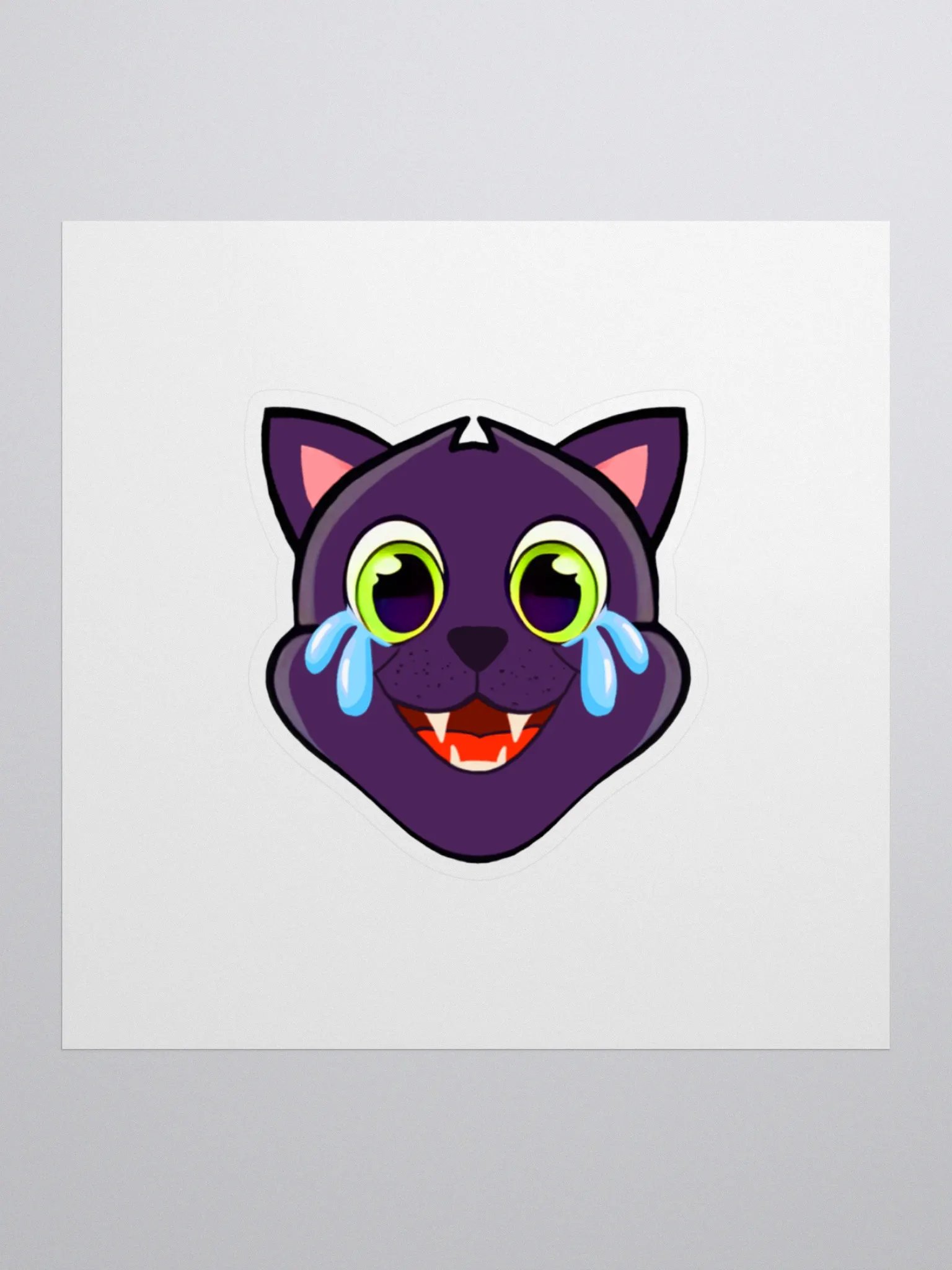 The Gamer Diavoli Happy Cry Sticker product image (1)