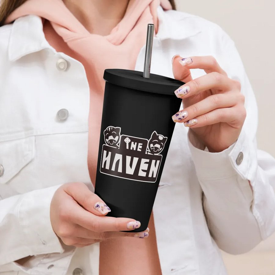 Metal Insulated Haven Logo Screw-Top Tumbler w/ Straw product image (6)