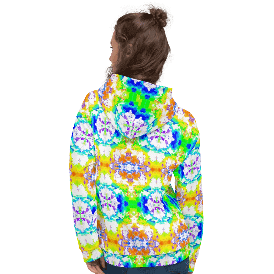 Abstract Vibrant Melting Daisy Flower Unisex Hoodie product image (12)