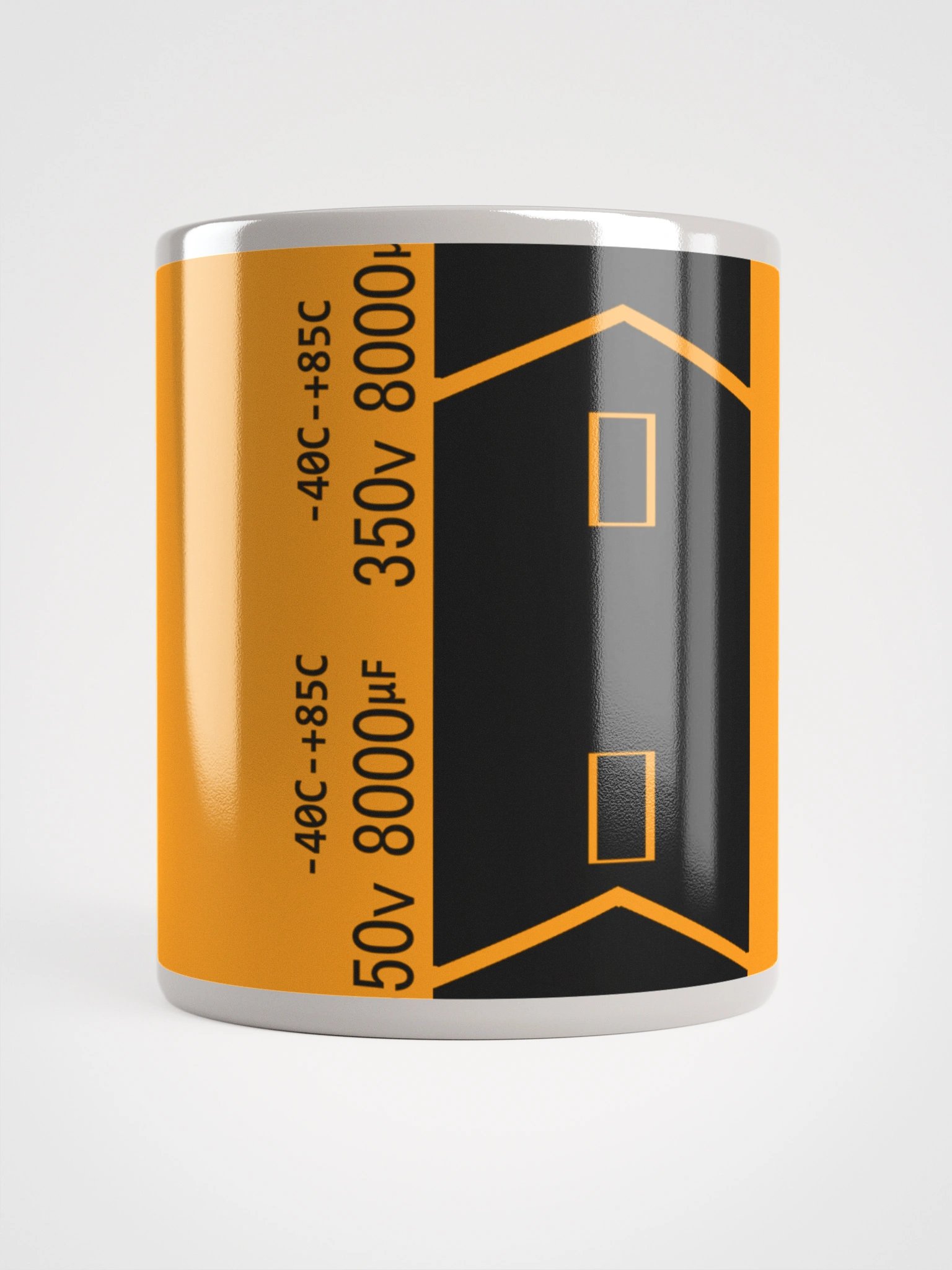 Capacitor Glossy Mug - ORANGE product image (1)
