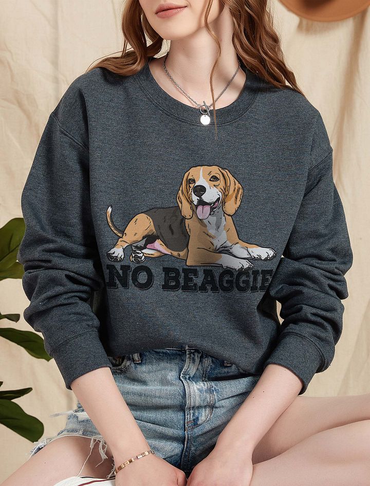 No Beaggie Sweatshirt of a Beagle(Tricolor) | Funny Shirt for Beagle Paw-rents product image (1)