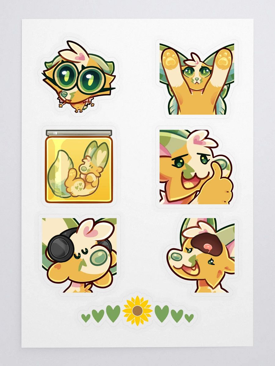 Milu Emote Sticker Sheet 2 product image (3)