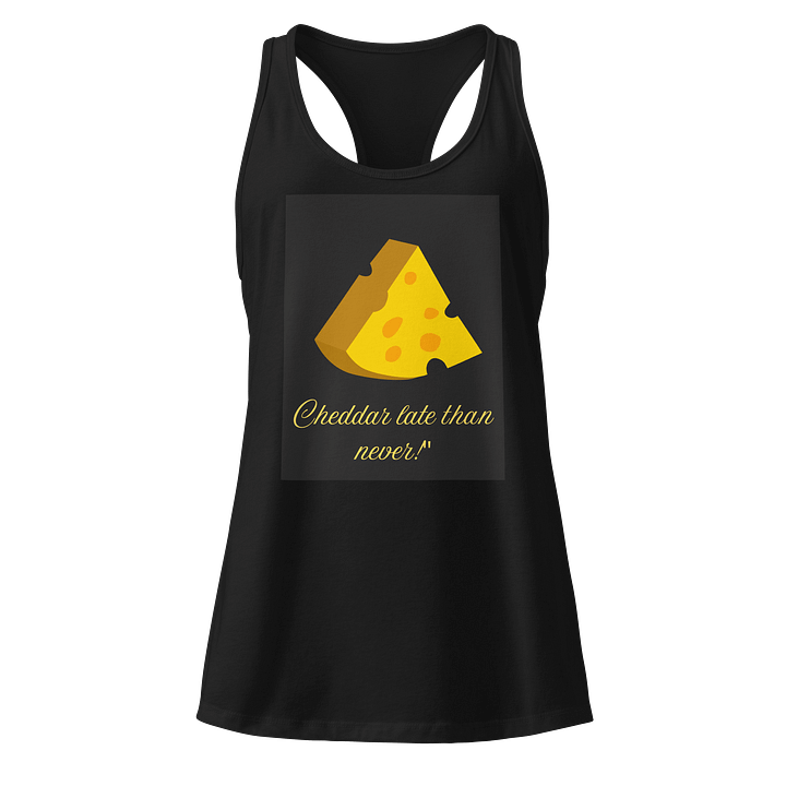 Cheesy Cheddar Racerback Tank product image (1)