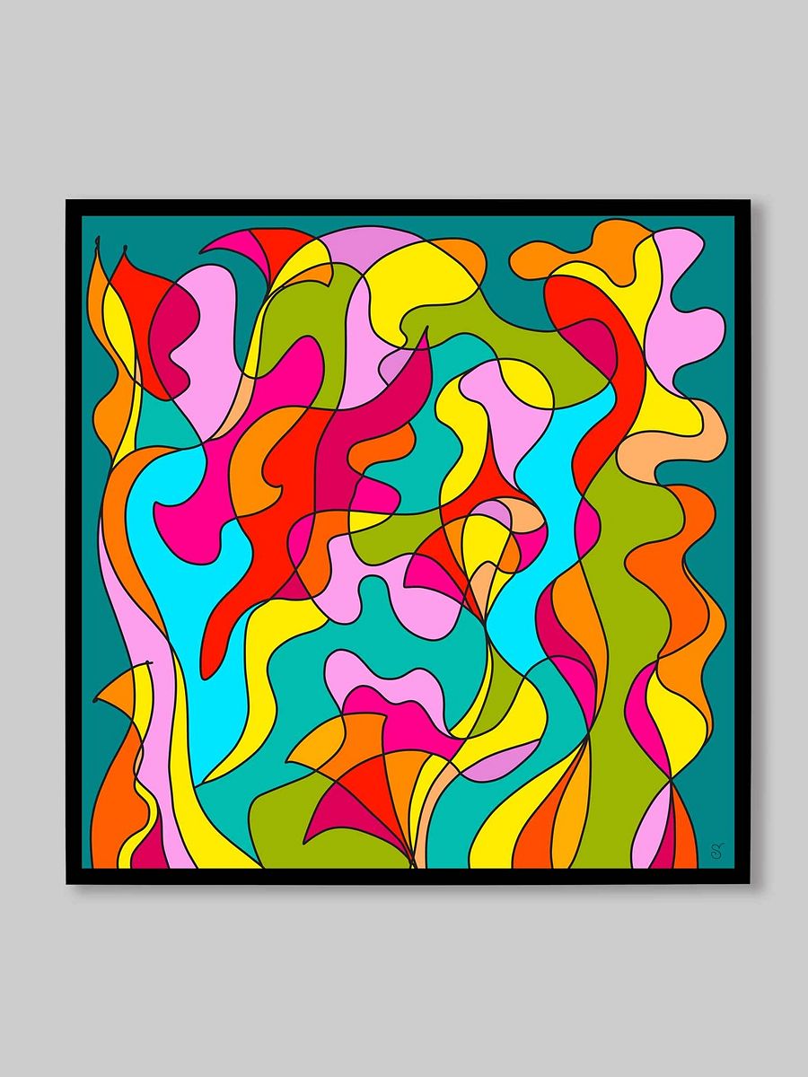 Vibrant Flow Canvas - Abstract Square No. 6 product image (165)