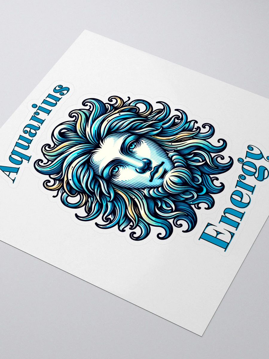Zodiac Sign Aquarius Energy Sticker product image (3)