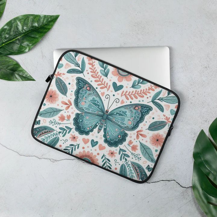 Whimsical Butterfly Laptop Sleeve product image (2)