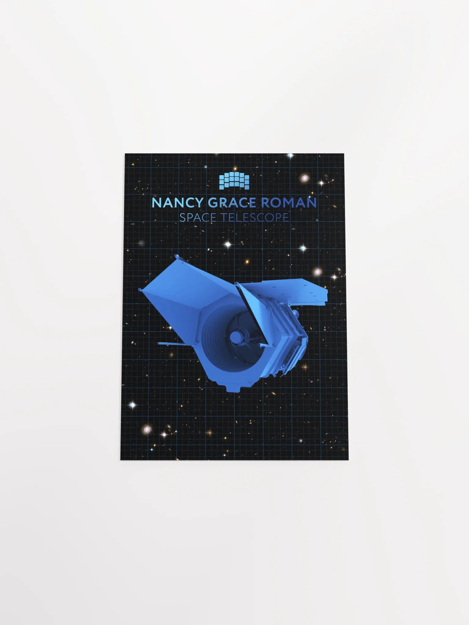 Nancy Grace Roman Telescope Blueprint Poster — NASA NGRST Space Print product image (9)
