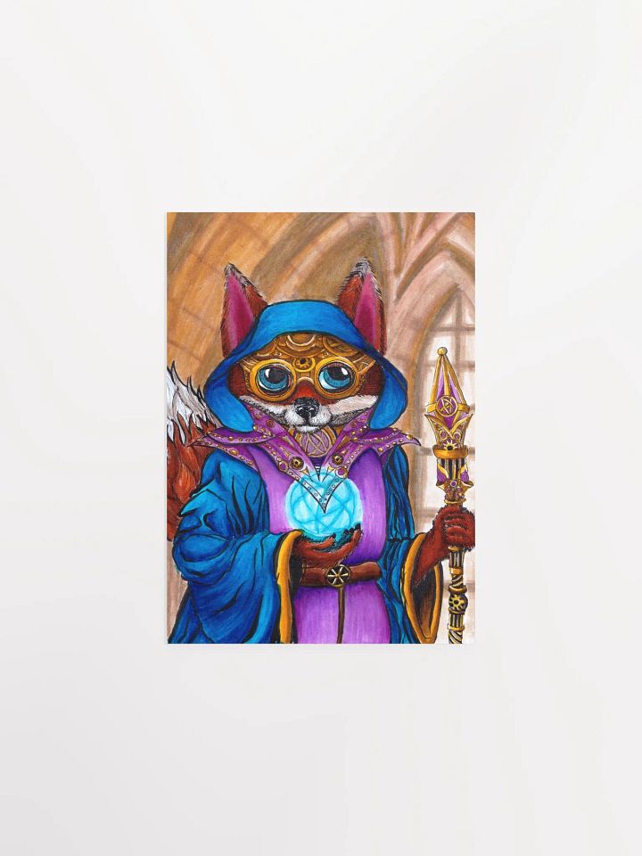 Steampunk Wizard Fox Art Print product image (1)